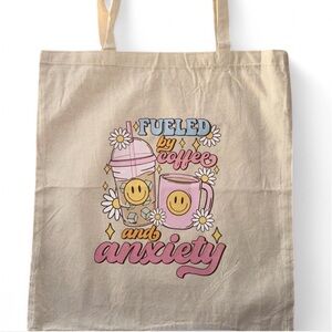 Canvas Tote Bag with Fun Graphic